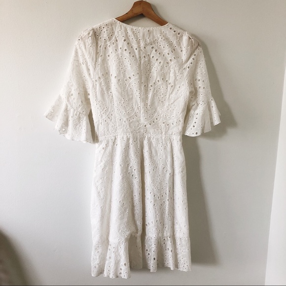 White Eyelet Garden Party Dress - Picture 4 of 5